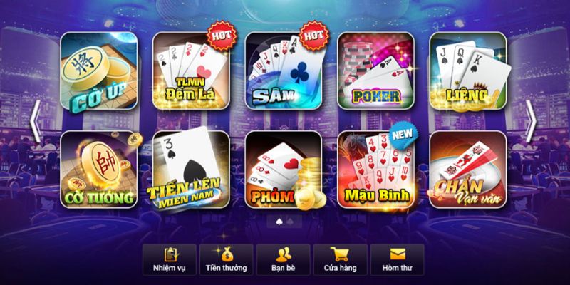 Kho game giải trí đa dạng hấp dẫn
